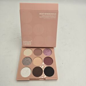 ESTATE Rosé Rendezvous 9 Pan Eyeshadow Palette Vegan Cruelty Free NEW Open Box